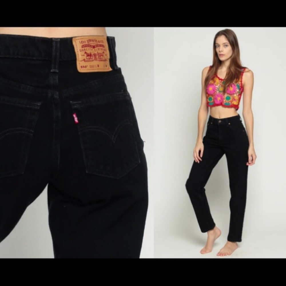 Vintage Black High Waisted Levi’s “Mom Jeans”